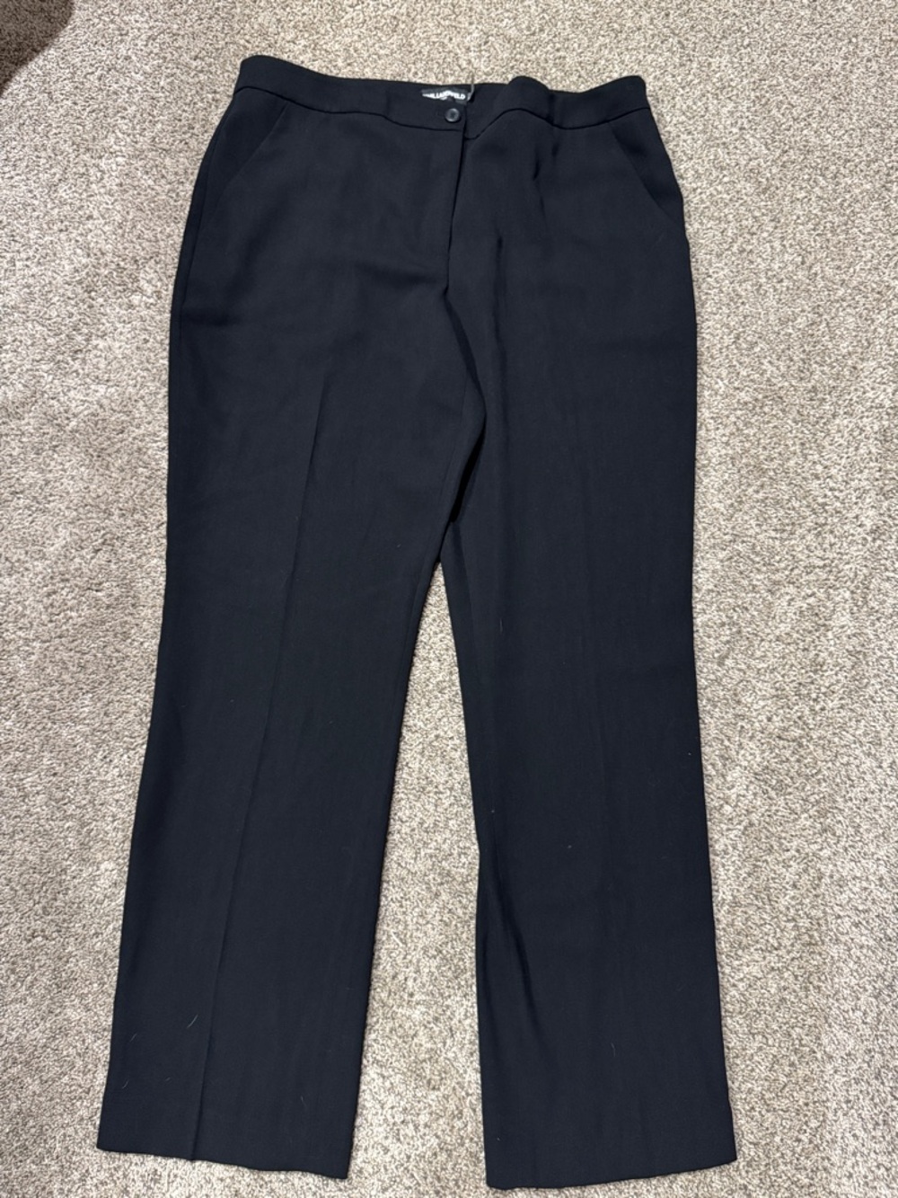 Karl Lagerfeld Black Women's Trousers size 16